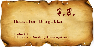 Heiszler Brigitta névjegykártya