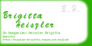 brigitta heiszler business card